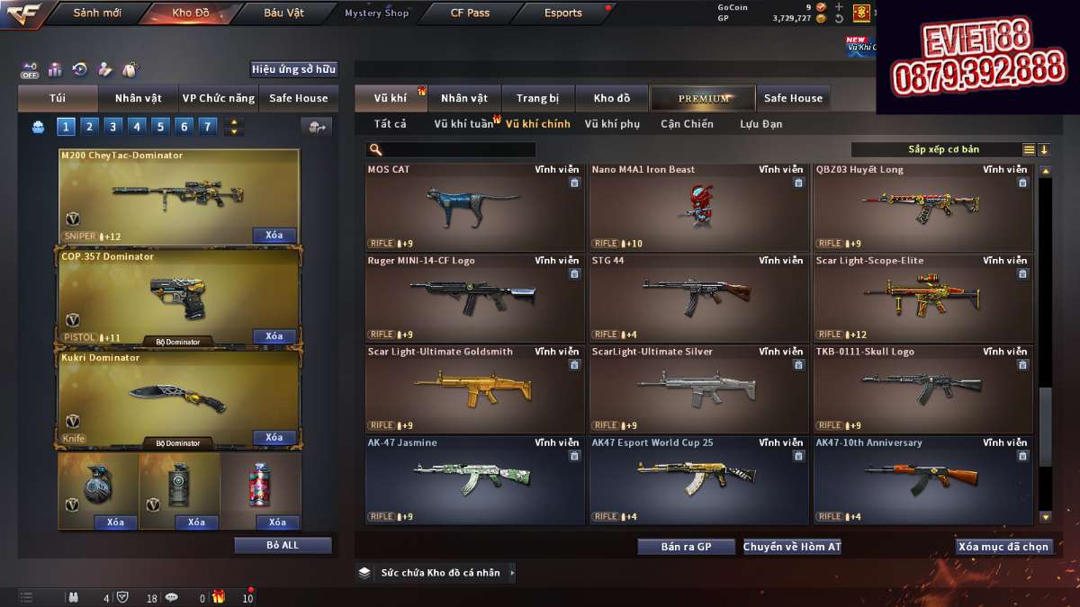 shop acc cf uy tin gia re